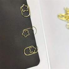 30 件迷你回形针、星形回形针 - 创意螺旋办公夹，用于存储、学生考试、卡通彩色迷你造型书签，带不对称别针 - 30/50pcs - 查看 6