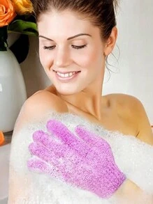 4 Pieces Bath Body Cleansing Set, Including Sponge Silicone Double-Sided Bubble Brush, Fish Scale Pattern Three-Dimensional Sponge Bath Wipe, Gloves Five-Finger Scrub Bath Towel, For Bath, Bath Accessories, Exfoliation, Shower, Living Room Home Bedroom Bathroom Home Decoration, Travel Supplies, Weddings, Parties, Birthdays, Gifts - Multicolor - View 5