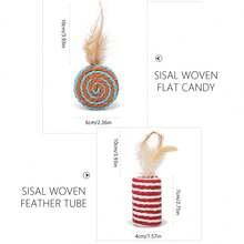 Bộ đồ chơi mèo 7 món, đồ chơi chuột lông vũ bằng giấy nhiều màu sắc - Nhiều màu - Xem 9