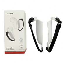 AOLION Meta Quest 3 Controller Cover, Non-Slip VR Controller Replacement Cover With Wrist Strap For Meta Quest 3 Controller - White - View 8