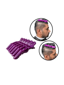 Kit 18 Crocodile Clips Hair Clips Duckbill Clips - 紫色 - 查看 4