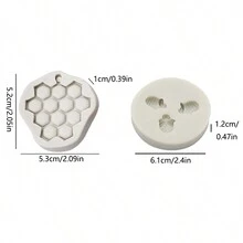 1 件硅胶蜂窝模具，DIY 手工工艺工具 - 灰色 - 查看 4