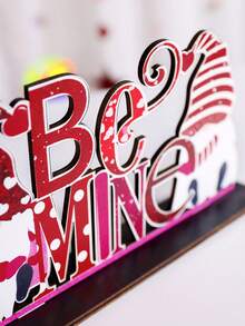 1pc Đồ trang trí để bàn hình chú lùn "Be Mine" ngày lễ tình nhân - Biển báo tình yêu bằng gỗ để trang trí nhà lãng mạn, Đồ trang trí ngày lễ cho ngày lễ tình nhân, đám cưới hoặc kỷ niệm, Hoàn hảo cho lò sưởi, kệ hoặc bàn Quà tặng tốt nhất - Nhiều màu - Xem 5
