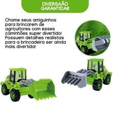 Kit 4 Articulated Agricultural Trucks With Friction Truck For Boys With Friction - 模型 - 查看 3