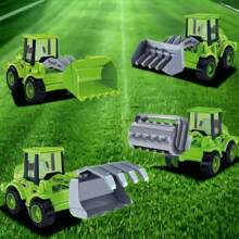 Kit 4 Articulated Agricultural Trucks With Friction Truck For Boys With Friction - 模型 - 查看 1