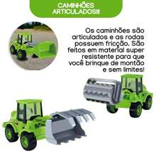 Kit 4 Articulated Agricultural Trucks With Friction Truck For Boys With Friction - 模型 - 查看 4