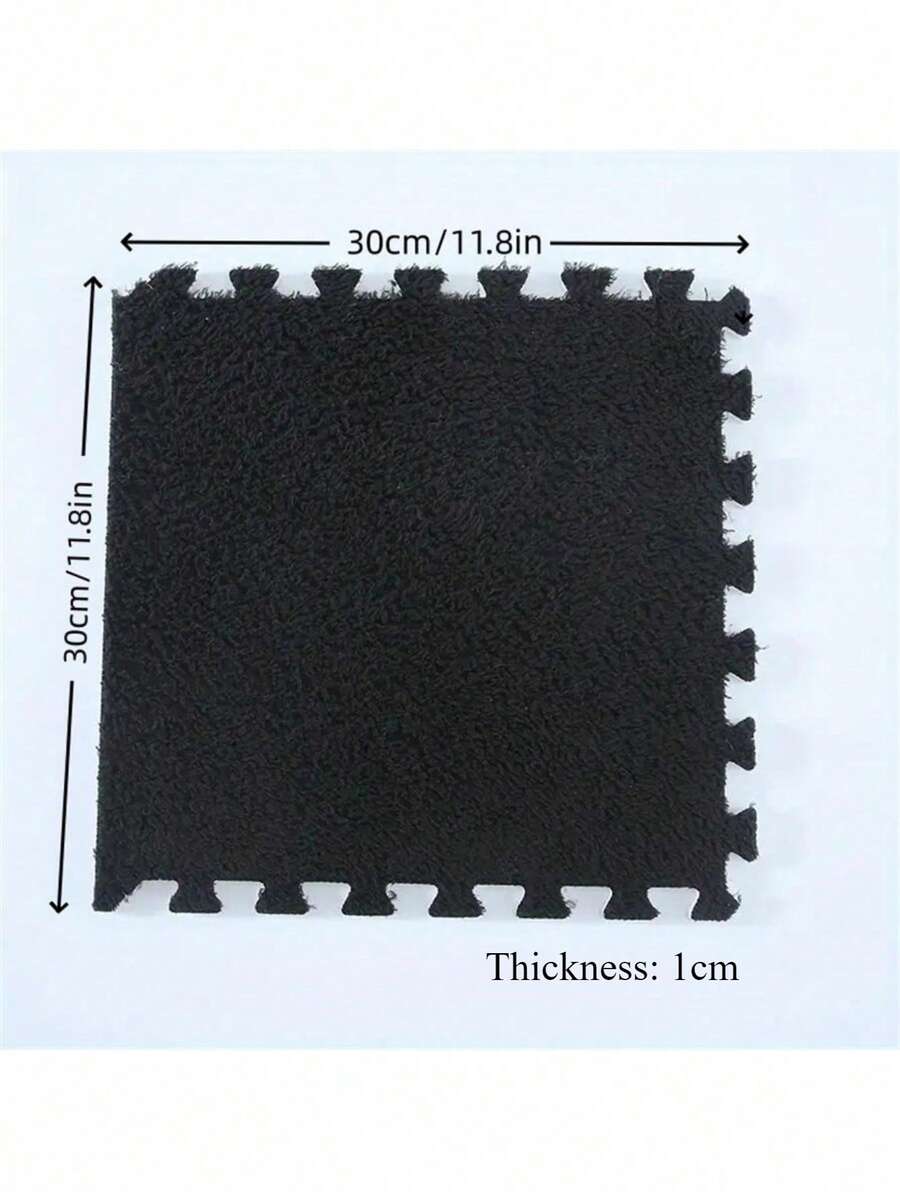 10Pcs Puzzle Play Mats, Interlocking Foam Mats 10mm Thick, Fluffy