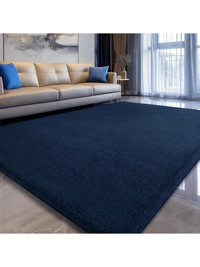 Short Pile Effen Tapijt Living Room Washable Zachte Non Slip Children's Girl Boy Bedroom Carpets Area Fluffy Mat