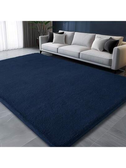 Short Pile Effen Tapijt Living Room Washable Zachte Non Slip Children's Girl Boy Bedroom Carpets Area Fluffy Mat view 7