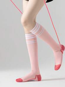 1 Cặp vớ thể thao bó chân/bắp chân chuyên nghiệp, mỏng, chạy nhảy dây, đạp xe và trượt tuyết, vớ ống dài cho nữ - Nhiều màu - Xem 3