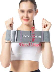 1 件封闭式阻力带，适用于臀部、深蹲、大腿、手臂、BRF 带，无需举重即可增加肌肉，快速释放弹力带可承受 120 磅张力