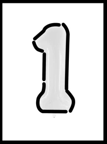 10pcs/Set 40inch (Approx. 101cm) Huge 0-9 Number Cartoon Balloons, Cartoon Balloons, Black & White Balloons, Aluminum Foil Polyester Balloons, White/Pink/Light Blue/Caramel/Cream/Cow Print Foil Balloons, For Birthday Party Decorative Balloon Props - Multicolor - View 49