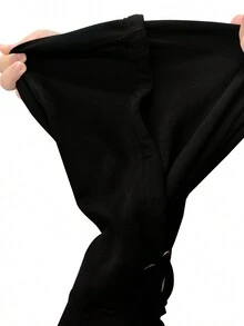 Oversized Style For Women, It Is Well With My Soul Bible Verse Hoodie For Men And Women Comfortable Cotton Inspirational Print, A Double-Layer Hood Hoodie, Fleece Lining For Excellent Warmth - 黑色 - 查看 6