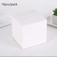 10 hộp quà nhỏ màu trắng/gói, thích hợp để đóng gói đồ chơi, mỹ phẩm, phụ kiện điện tử, quà tặng tiệc ngày lễ và trang trí - trắng - Xem 9