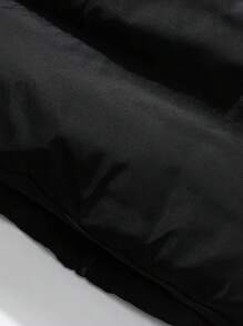 Men's Long Sleeve Thick Warm Stand Collar Windproof Padded Coat For Autumn And Winter