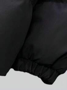 Men's Long Sleeve Thick Warm Stand Collar Windproof Padded Coat For Autumn And Winter