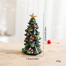 1pc Nhựa Cây thông Noel Bàn tiệc Giáng sinh Ins Mini Trang trí cây thông Noel - Nhiều màu - Xem 2