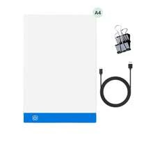 1 pezzo Tavoletta luminosa a LED per pittura a diamanti, A3/A4/A5 Tavolo luminoso per disegno e tracciatura, Lightbox fai-da-te, Tavolo luminoso per giochi e apprendimento, Regalo per feste e compleanni, Alimentazione USB, 3 livelli di luminosità, protezione per gli occhi, 3 colori e 3 formati, adatta per pittura a diamanti, disegno, cartoni animati, pittura ad olio, schizzi, pittura con sabbia