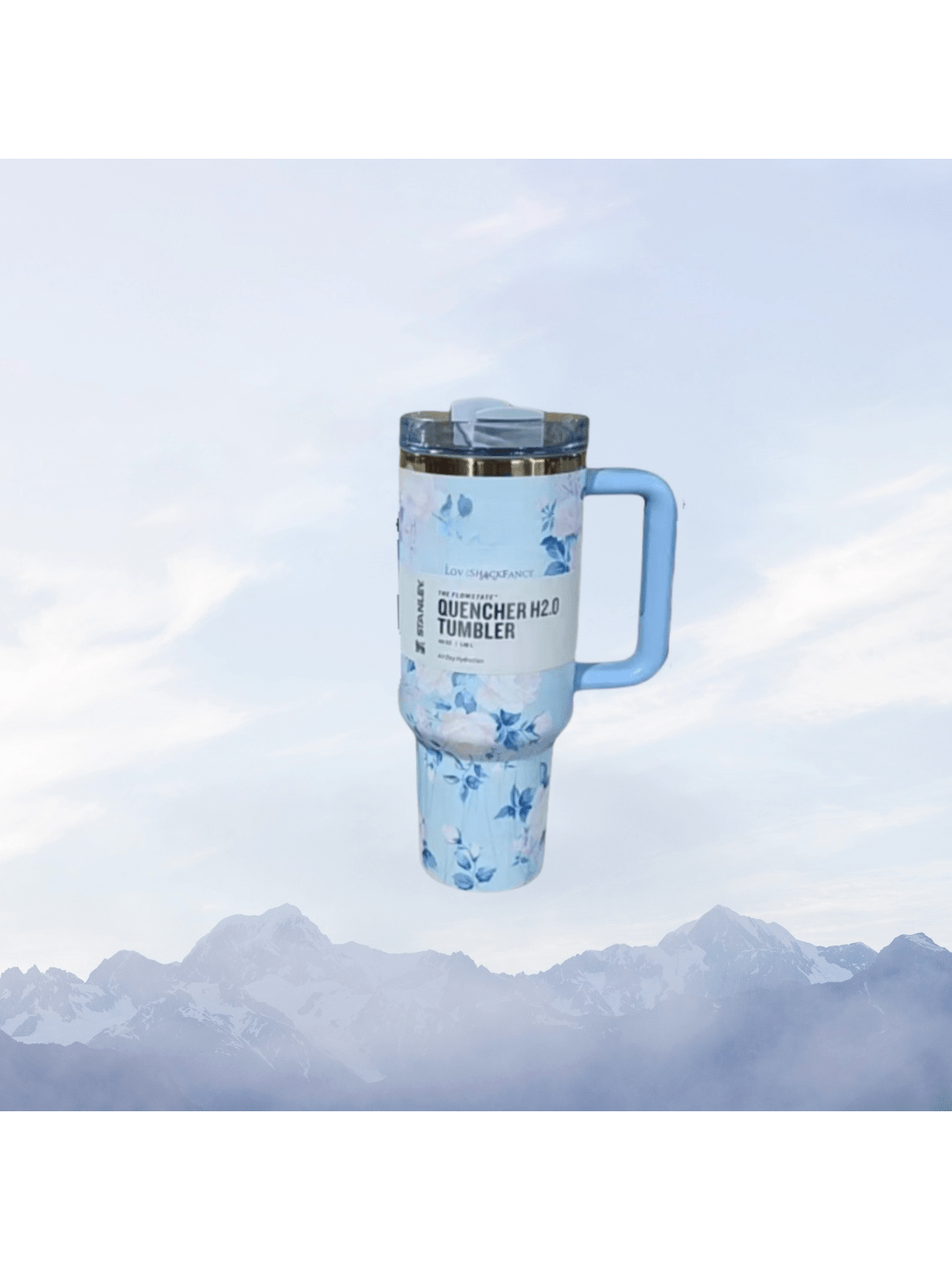 40 Oz H2.0 Tumbler With Handle And Straw Lid, Double Wall Vacuum