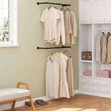 Schwerlast Kleiderstange Garderobenstange Kleiderständer Garderobe Wandmontage - 80cm - Übersicht 6
