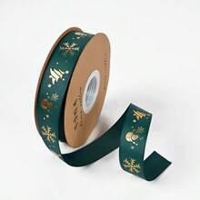 全新流行圣诞装饰材料礼品丝带 DIY 烫印丝带 圣诞丝带 - 2件 - 查看 3