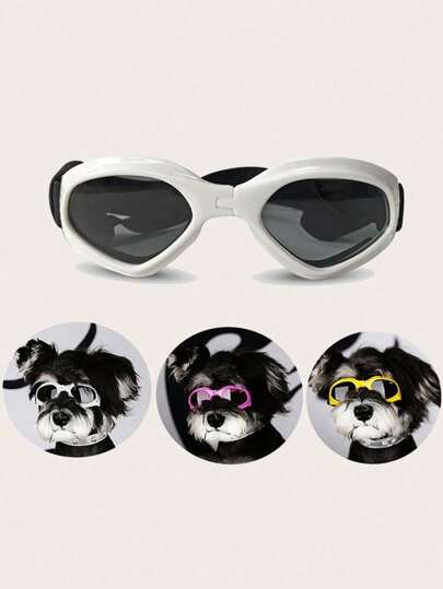 1 件时尚防风可折叠狗护目镜，保护犬眼的太阳镜，适合所有品种尺寸，有趣的配件，让宠物看起来更时尚