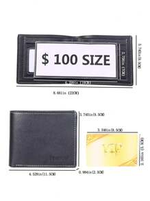 1 pieza Billetera corta para hombre, moda simple ultraligera multifunción monedero, portador de tarjetas de gran capacidad, billetera pequeña adecuada para tarjetas de identificación, tarjetas de crédito, regalos para adolescentes, casual, al aire libre, deportiva, vacaciones, viajes, graduación, accesorios de vestir de cumpleaños