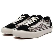 Vans 女子運動鞋復古印花休閒鞋 - 黑色/豹紋 - 查看 2