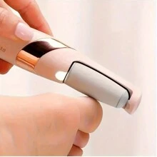 1 Pieza Lima Eléctrica para Pies Profesional - Removedor de Callos y Piel Seca con 2 Cabezales, Velocidad Ajustable y Luz LED, Herramienta de Pedicura en Casa para Mujeres y Hombres - Rosa Pálido - Ver 2