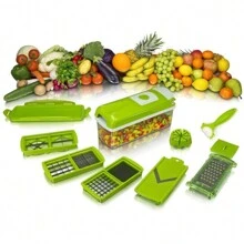 Nicer Dicer Plus Vegetable Cutter Slicer Fruits And Vegetables - 綠色 - 查看 2