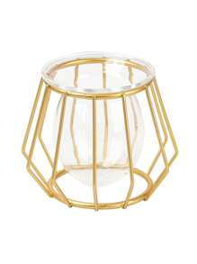 带铁架的斯堪的纳维亚玻璃花盆花盆架，水培玻璃容器，家庭装饰用绿色植物和花卉节日装饰礼物生日毕业 - 彩色 - 查看 11