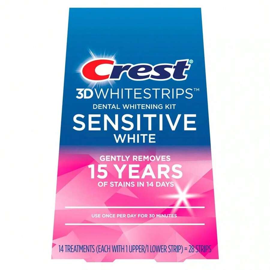 3D Whitestrips Dental Whitening Kit Sensitive White 28 Strips - Multicolor - View 1