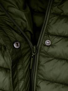 Jachetă cu glugă Giolshon pentru femei, mărime mare, casual, pentru toamnă/iarnă, cu buzunare, stratificabilă, potrivită pentru naveta pe vreme rece