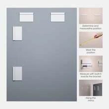 Hasipu Frameless Mirror 48 X 30 Inch, Wall Mounted Mirror, Home Gym Mirror Large, Workout Mirror, Yoga Gym Mirror, Dance Studio Mirrors For Exercise - 24" x 32"-1 cái - Xem 5