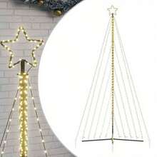 Weihnachtsbaum-Beleuchtung 570 LEDs Warmweiß 399 cm - Gelb - Übersicht 10