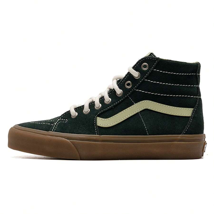 Vans Giày nam, Giày nữ, Giày thể thao, Giày thể thao cổ cao thời trang thường ngày - màu xanh lá - Xem 1