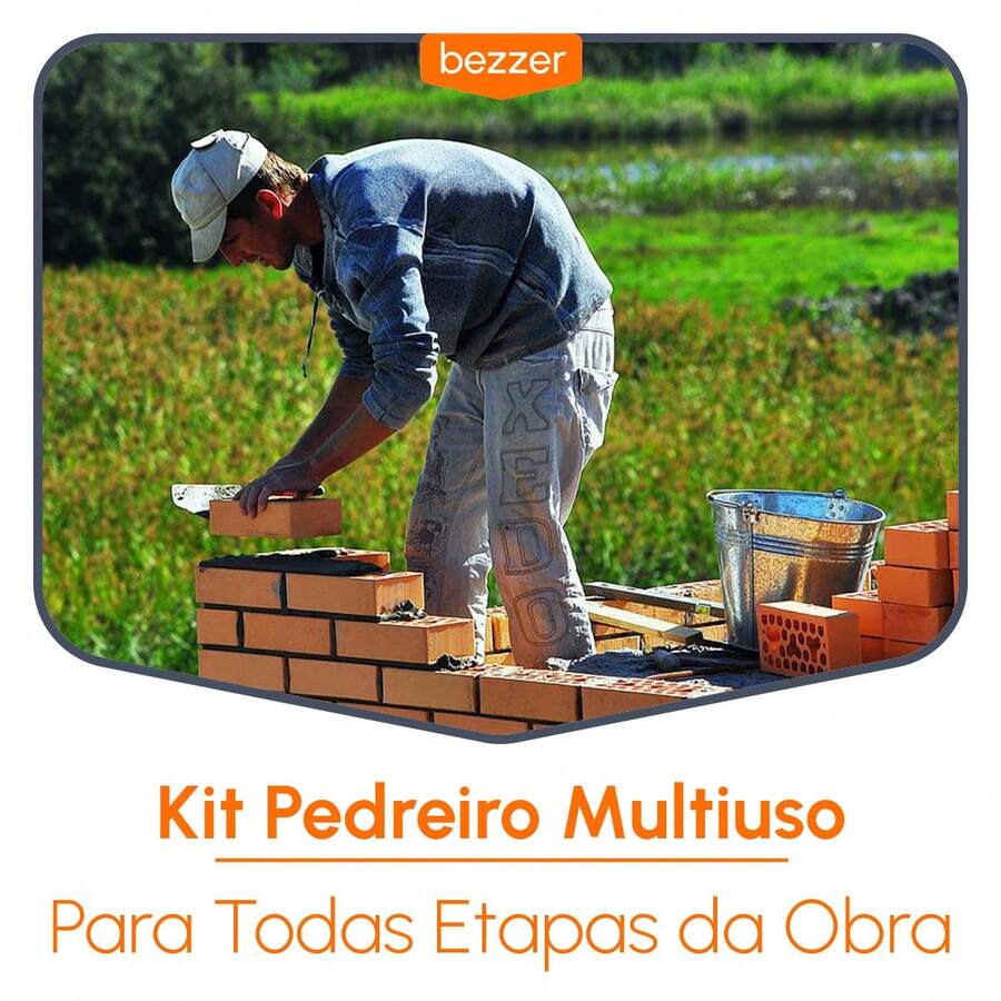 8" Mason's Trowel Reinforced Rubber Handle + Plastic Trowel