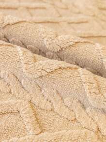 新款 2024 冬季毛绒沙发垫，现代简约防滑座套和沙发套 - 米色 - 查看 8