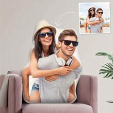Customized Photo Throw Pillow - Personalized Family Picture, Double Sided High Definition Printing, Zippered Closure, Versatile Home Decor And Ideal Gift For Couples Washable Cute,Love,Soft Custom,Unique,Personalized Ideal Gifts For Boyfriend,Ideal Gifts For Girlfriend,Ideal Gifts For Friends,Ideal Gifts For Family,Ideal Gifts For Mom,Ideal Gifts For Dad Friends,Girlfriend,Boyfriend,Family,Mom,Dad,Son,Daughter For Birthdays,For Anniversaries Sofa,Bed,Car,Tea Room,Bedroom,Living Room