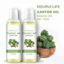 KOURUILIFE 载体油 荷荷巴油 椰子油 甜杏仁油 橄榄油 蓖麻油 摩洛哥坚果油 迷迭香油 玫瑰果油 天然身体油 保湿护肤油 冷榨基础油 118ML - 多色 - 查看 5