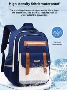 New Elementary School Students Schoolbag 1-3-6-9 Grades 6-12-16 Years Old Boys And Girls To Reduce The Burden Of Children's Large-Capacity Shoulders Backpacks