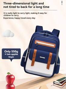 New Elementary School Students Schoolbag 1-3-6-9 Grades 6-12-16 Years Old Boys And Girls To Reduce The Burden Of Children's Large-Capacity Shoulders Backpacks
