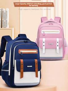 New Elementary School Students Schoolbag 1-3-6-9 Grades 6-12-16 Years Old Boys And Girls To Reduce The Burden Of Children's Large-Capacity Shoulders Backpacks