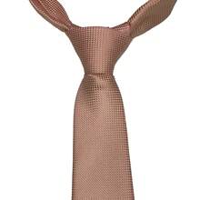 Edi Saraiva Premium Luxury Men's Silk Touch Polyester Tie - 淺粉色 - 查看 9