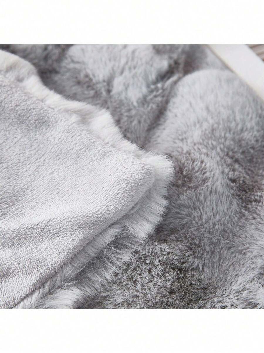 Luxury Plush Faux Fur Throw Blankets Soft Thick Cozy Throws Double