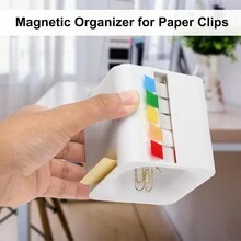 1 Hộp đựng giấy nhớ hình khối 5 trong 1, Hộp đựng giấy nhớ 3,4 inch, Hộp đựng giấy nhớ, Hộp đựng giấy nhớ, Hộp đựng giấy nhớ, Hộp đựng giấy nhớ có nhiều tab phẳng nhiều màu để đựng giấy nhớ và kẹp giấy - Nhiều màu - Xem 3