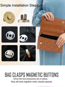 5 对 14 毫米/18 毫米无缝金属强磁纽扣、磁性隐形按扣、梅花磁性按扣、缝纫纽扣、金属隐形缝制纽扣、钱包拇指锁扣紧固件、用于 DIY 制作工艺包钱包扣配件更换、单肩包手提包、包袋配件钱包紧固件钱包扣、工艺针织纽扣套装包纽扣、磁性、缝纫、工艺、钱包、包袋、衣服