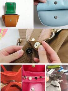 5 对 14 毫米/18 毫米无缝金属强磁纽扣、磁性隐形按扣、梅花磁性按扣、缝纫纽扣、金属隐形缝制纽扣、钱包拇指锁扣紧固件、用于 DIY 制作工艺包钱包扣配件更换、单肩包手提包、包袋配件钱包紧固件钱包扣、工艺针织纽扣套装包纽扣、磁性、缝纫、工艺、钱包、包袋、衣服