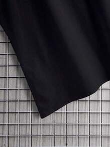 男式 23 号图案圆领休闲日常背心 - 黑色 - 查看 6