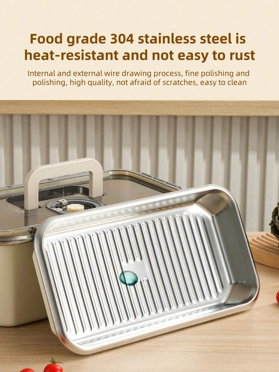 Stainless Steel Food Container, Refrigerator Safe Airtight Lunch Box